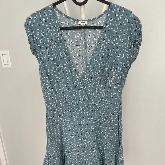 Garage - Jumpsuit - Size L - Light blue floral - EUC - Picture 1 of 4
